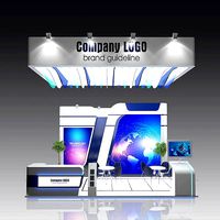Exhibition booth 7x7m 3D model