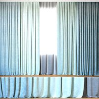 Curtains 04 Curtains with Tulle Linum