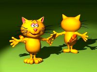 BIG Head cat character