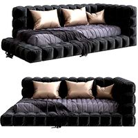 Baldwin Lounge Corner Upholstered Bed 3d model
