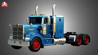 57P Semi Truck - Small Sleeper Truck - Vintage Version
