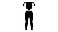 Ladies Leather Pauldron And Black Jeans Pants Outfit