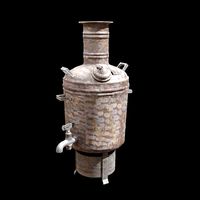 Low Poly 3d Boiler in Indian Tea Shops