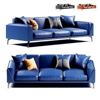 Francesca Neo-modern Genuine Leather Sofa 3 seater