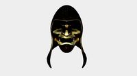 Assassin Mask A06 Gold Black- Character Design Fashion
