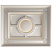 Modern coffered illuminated ceiling Art Deco style