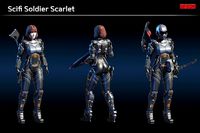 Scifi Soldier Scarlet