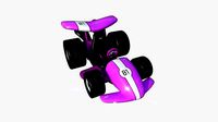 Cartoon Kart A05 Pink - Vehicle Racing Design