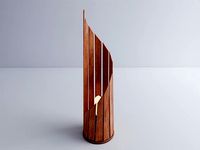 Wooden Spiral Lamp model 2 - Abajour