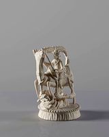 Engraved ivory statue