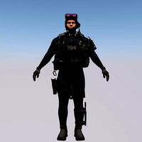 Agent from the game CSGO Captain Frank diver