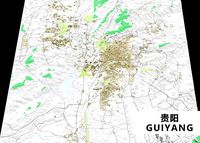 GuiYang City urban planning maquett  building terraced terrain