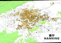 NanNing City urban planning maquett  building terrain