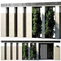 Door Outdoor entrance and fence and graden