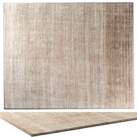 WOVEN Distressed silk topaz rug