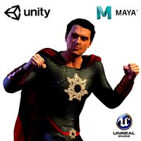 Sunman High quality 3D character full Rigged and Animated