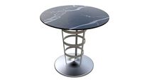 Marble and stainless steel table