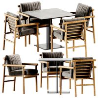 Table Ringer by Kettal and Ayana Chair by B B Italia