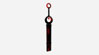 SciFi Sword A05 Black Red - Character Design Fashion
