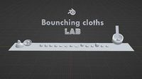 Bounching cloths LAB different padding balls free to fall