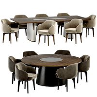 Elisa dining chair and table3d model