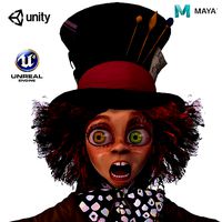 Mad Hatter High quality character full Rigged and Animated