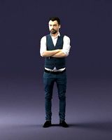 Stylish man in vest 0198