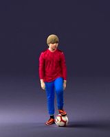 Boy with soccer ball 1224