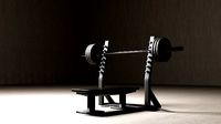 Bench Press Plates and Barbell