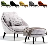 Armchair Lido by Minotti 6 Colors Version
