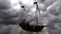 Pirate Galleon Ship -PBR Low Poly 3D Model