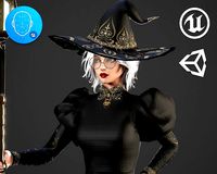 Wizard Girl - Game Ready