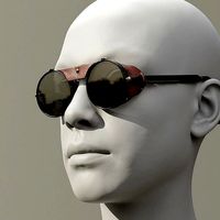 Realistic futuristic goggles