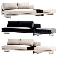 Dresden Open End Sofa with Side Table