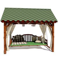Garden swing oak