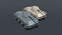 Battle Tank Lowpoly