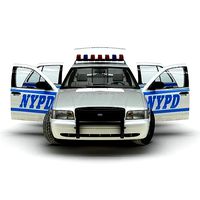 Ford Crown Victoria Police Car NYPD Rigged