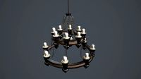 Realistic Chandelier - LowPoly PBR GameModel