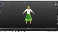elf girl elf villager rigged for unreal engine