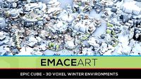 EpicMobile 3d Voxel Forest And Atolls - Winter Set