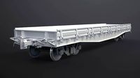 Flat Wagon High-Poly