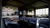 Industrial 3D Lounge CoffeeShop Blender - Fbx - Obj