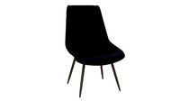 Leather basted back chair
