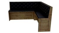 Corner sofa basted back