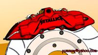 Brake caliper with 8 pots