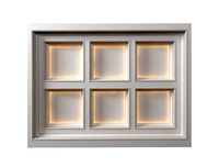 Modern coffered illuminated ceiling Art Deco style