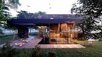 Modern house full project Revit and Lumion 3d grass