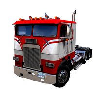 Freightliner cabover semi truck