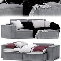 Corner Sofa Ebi Happy Gray