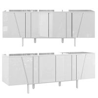 White lacquered sideboard MK1910SB-BLANCO